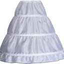 Girls' 1 2 3 Hoops Petticoat Full Slips Flower Girls Crinoline Skirts Ball Gowns 12-14 Year Old