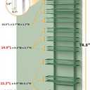 Moforoco Sage Green 9-Tier Over The Door Pantry Organizer, Pantry Organization and Storage, Black Hanging Basket Wall Spice Rack Seasoning Shelves