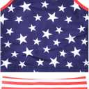 Jxstar Girls 2-Piece Bathing Suit Unicorn Swimsuits Swimwear Tankini for Kids (4-5T, Flag)