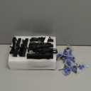 [6 Pack] Cloudy Bay Low Voltage LED Step Lights Outdoor, Surface Mount/J-Box Mount 2200K/2700K/3000K/4000K/5000K Selectable,12V-24V 3W Landscape Stair Lights,Aluminum,Metal Black