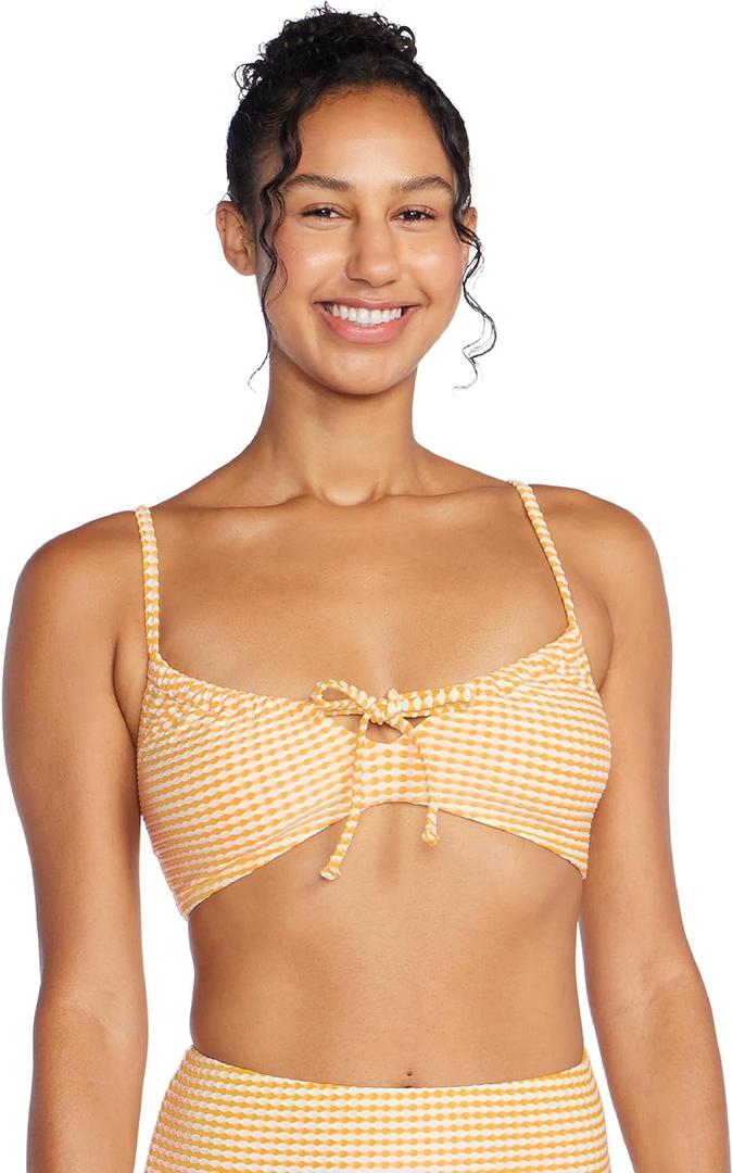 Speedo Women's Swimsuit Bikini Top Adjustable Square Neck (XL)