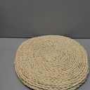8 Pcs 16 Inch Straw Floor Cushions Classroom Large Pillow Seating Meditation Floor Pillow Boho Natural Woven Seat Cushion Japanese Tatami Cushion for Classroom Home Group Activity