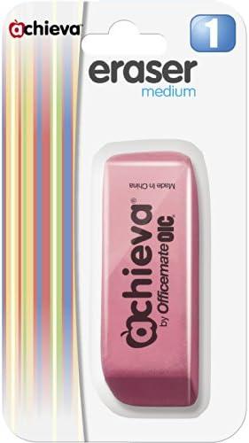 Officemate Achieva Wedge Pencil Erasers, 12 in a Box, Pink (30241),10 pc
