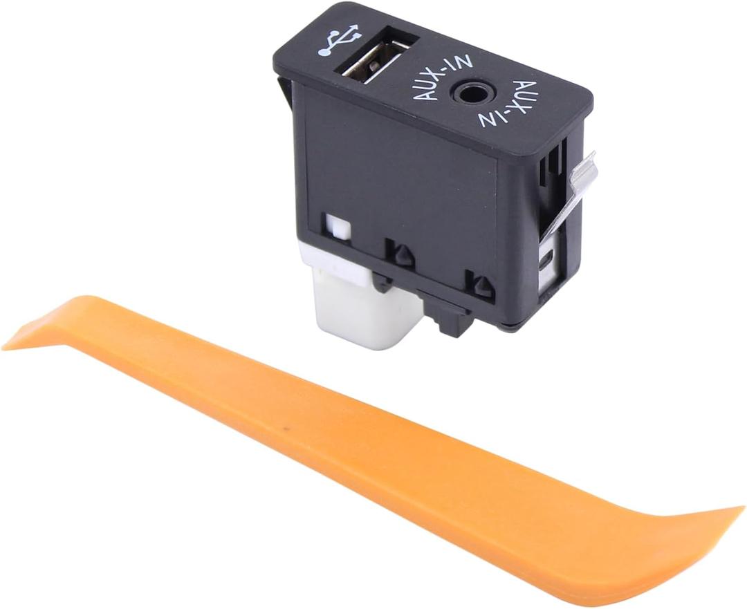 MOTOKU USB AUX Input Socket Switch for BMW E81 E87 E90 F10 F12 E70 E82 F10 528i 535i 650i 750i 750Li Z4 335is X1 X3 X4 X6 X5 M5 M3 M6 640i 740i 550i Audio Auxiliary Jack