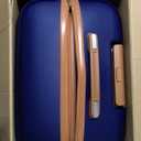 Joyway Luggage Set Of 5 Pieces Suitcase Sets with Spinner Wheel, Hardside Expandable Travel Luggage with TSA Lock (13/20/24/28 Navy brown