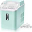 Dumos Nugget Ice Makers,Portable Ice Machine Countertop Ready in 6 Mins, 1.55L Water Tank, Self-Cleaning, for Office, Party, RV, Home, Green