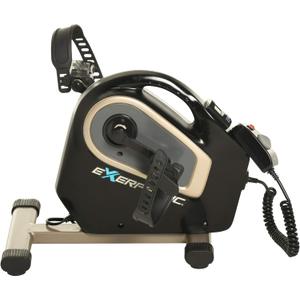 Exerpeutic 2000M Motorized Under Desk Exercise Bike - Electric Legs and Arms Pedal Exerciser - Fitness Equipment for Home Use - Remote Work Office Accessory - Black