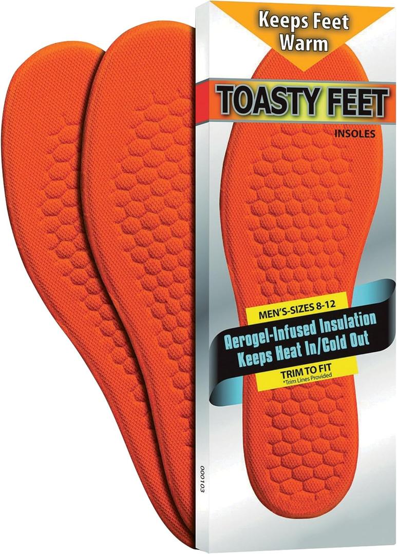 Safety Works CTFM Toasty Feet Mens Shoe Insoles Infused with Aerogel for Sizes 8-12