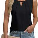 Womens Business Casual Tank Tops Work Clothes Dressy Casual Blouses Summer Tops Clothes, Size M