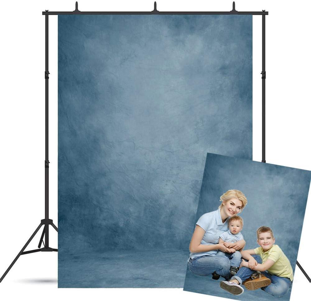 BoTong 5x7ft Abstract Blue Portrait Backdrop Graduation Headshots Photography Background Newborns Baby Photocall Adult Child Travel Family Party Yearbook Decor Studio Props