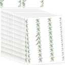 Lincia 20 Sheets 600 Pcs Wedding Greenery Leaf Address Labels Printable Elegant Eucalyptus Themed Self Adhesive Stickers Writable Paper Gift Tags for Envelope Printer Seal Mailing 1 x 2-5/8 Inch