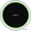Zoomster Replacement Jumping Mat, Fits 15 ft Round Trampoline Frame with 96 V-Hooks, Using 7" Springs 160" Premium Trampoline Mat (Spring not Included)