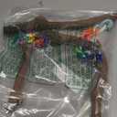 Bird Swing Toys, Standing Bird Perch with Natural Grape Wood, U Shape Hangable Birdcage Accessories, Birds Chewing Toy for Budgerigars, Parakeets, Cockatiels, Conures, Lovebirds, Finches (1Pack)