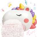 Baby Bath Toys, Unicorn Rechargeable Bath Bubble Machine, Automatic Bubble Maker with 12 Music, Bathtub Shower Water Toys, Toddlers Gifts for Girls Bathroom Toys Kids Ages 1-3 4-8