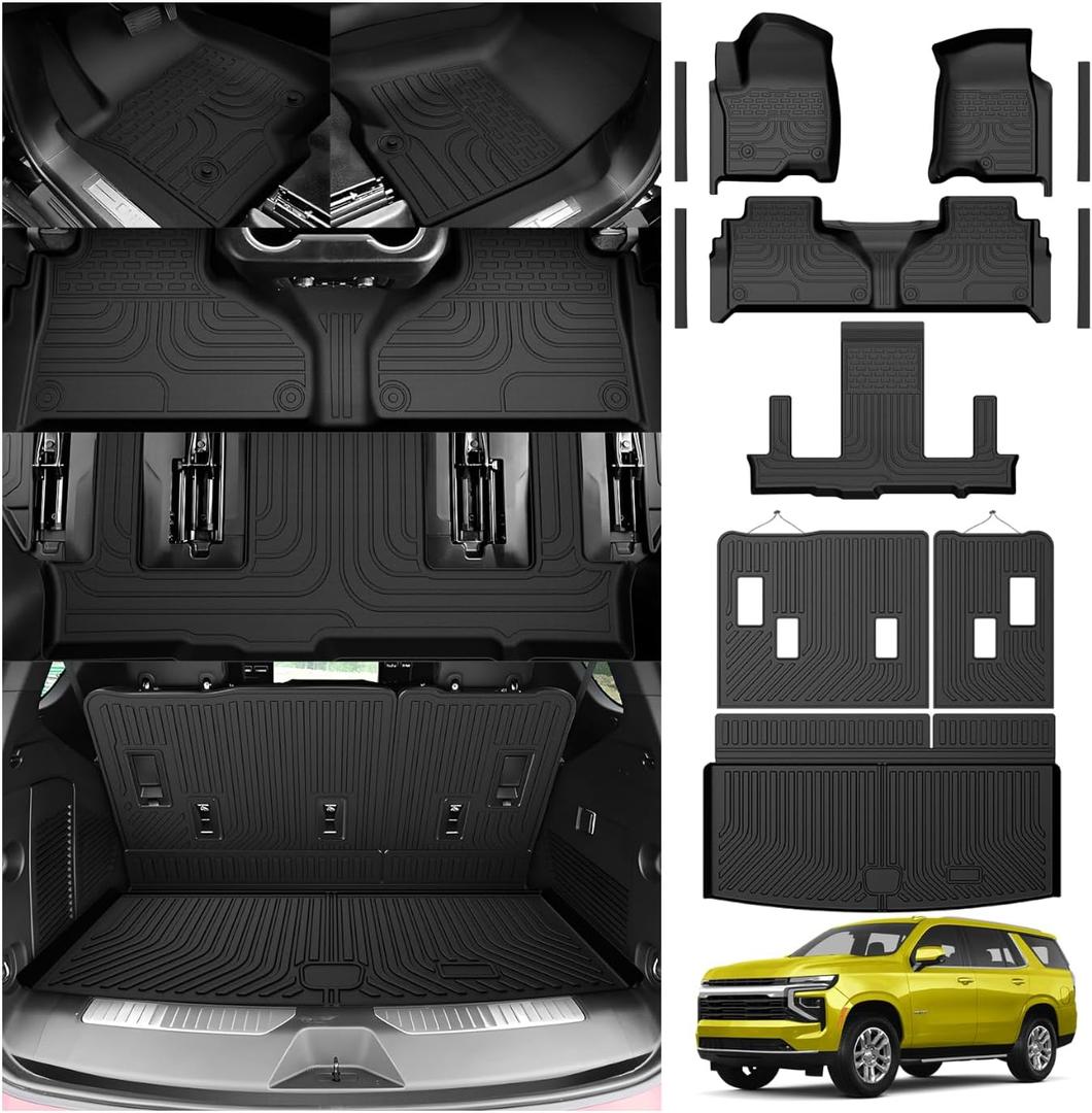 KUST Floor Mats for 2021-2026 Chevy Tahoe/GMC Yukon (7 Seats Only)