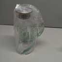 Purefold 100 Ounces Large Glass Pitcher with Lid, Hot/Cold Water Pitcher with Handle, Juice and Iced Tea Beverage Carafe