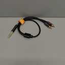 Tisino 1/4 to RCA Cable, Quarter inch TRS to RCA Audio Cable 6.35mm Stereo Jack to Dual RCA Insert Cable Y Splitter Cabl - 1.6 feet/50 cm