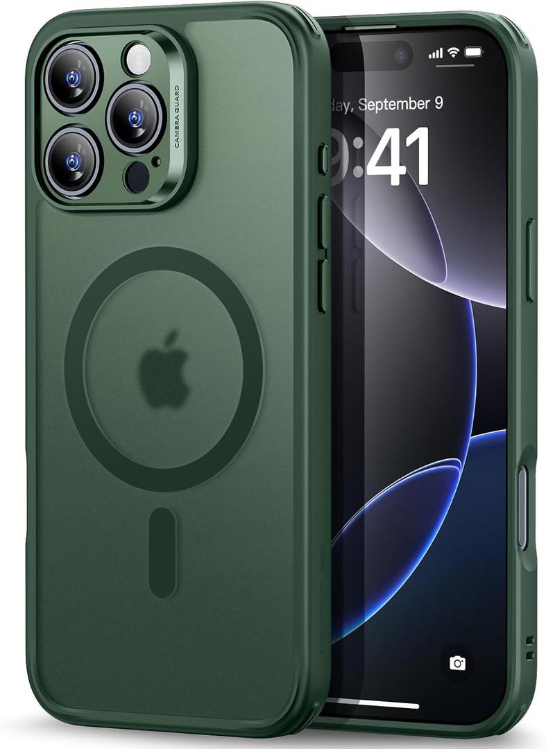 ESR for iPhone 16 Pro Max Case (4 in 1) Set, Translucent Matte Case, Compatible with MagSafe, Military-Grade Protection, Classic Series,Frosted Green