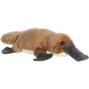 Aurora Adorable Mini Flopsie Bindi Platypus Stuffed Animal - Mini Companions Ready for Playful Adventures - for Kids All Ages, Toddlers, Adults, and Families - Brown 11 Inches