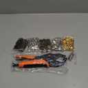 Heavy Duty Snap Fastener Tool, Snap Setter Tool with 100 Sets 4 Color Boat Cover Snaps, Snap Repair Kit, Repairing Boat Covers, Canvas, Fabric, Tarps (orange)