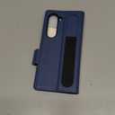 SHIELDON Wallet Case for Galaxy Z Fold 6 2024, Genuine Leather Flip Case, S Pen Holder, RFID Blocking Card Holder, Magnetic Closure, Kickstand Case Compatible with Galaxy Z Fold6 - Royal Blue