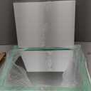 AAZZKANG Wood Framed Mirror Rectangle Modern Farmhouse Wall Mirrors Decor Large 20"x16" for Bedroom Living Room Bathroom Dressing Room Green (Turquoise)