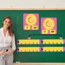 6 Pcs Teaching Clock Kit Magnetic Learning Classroom Demonstration | 2 Magnet Telling Time Clock 4 24-hour Timeline Teaching Resources with Minute Hour Hand for School Digital Time