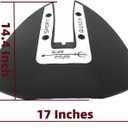Whale Tail Hydrofoil Stabilizer Universal for 40 to 300 HP Outboard and Outdrive Boat Engines, Silver