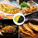 Tortilla Sealer, 4-in-1 Crimp it Tortilla Crimper, Adjustable Quesadilla Crimper for 6"/8"/10" Wraps, Flip Wrap Tortilla Maker for Taco, Sandwich, Burritos (4-in-1)