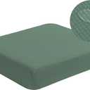 High Stretch Water Repellent Sofa Seat Cushion Covers Couch Slipcover Stretch Furniture Protector for Camper, RV Seat Cover Machine Washable, Chair Cushion Cover (Small, Matcha Green)