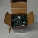 Clear Warm White Christmas Tree Lights - 6.3 ft String of 35 Incandescent Mini Bulbs Multifunctional Lighting Modes, for Decorative, Bedroom, Outdoor, Xmas Twinkle Lights with Green Wire Total 6.6 ft