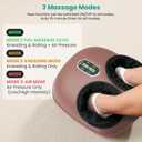 Nekteck Shiatsu Foot Massager Machine with Heat, 2026 Upgraded Air Compression Deep Kneading Therapy Feet Massager, Improve Blood Circulation and Foot Wellness, Massage Tools FSA Eligible HSA Eligible