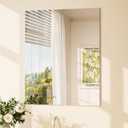 TETOTE Frameless Mirror 24" x 30" Frameless Bathroom Mirror for Over Sink with Tempered Glass, Suitable for Bedroom, Entryway, Hallway, Gym, Vertically/Horizontally (1 Pack)