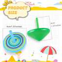 Aoriher Wood Spinning Tops for Kids, Colorful Wooden Gyroscopes Toy, Educational Kindergarten Toys, Rainbow Spin Tops for Games Party Favors Birthday Gifts(100 Pieces)