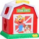 Sesame Street Elmo's Learn & Sort Barn with Music and Sounds, 6-pieces, Teaches Toddlers Shapes, Sounds, and Problem-Solving Skills, Toy for Girls, Boys, Kids, Ages 2 and Up by Just Play, Kids Toys for Ages 2 Up by Just Play