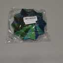 3D Printed Expanded Sensory Fidget Star, Sensory Fidget Star with Handle, Colorful Whirling Spiral Design, Fractal Fidget Hexagon for Office desks as a Stress-Relief Gifts (Green) (Red-blue-cyan)