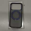 TORRAS Q3 Silicone 360 Spin for iPhone 17 Pro Case with Stand, Fit for MagSafe, Magnetic Ring Kickstand with Camera Control, Liquid Silicone Rubber Soft Phone Case for iPhone 17 Pro 6.3'', Deep Blue