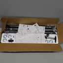 YaFex Heavy Duty Curtain Rods 32-150 Inch, 1 Inch Adjustable Black Curtain Rod for Windows, Extra Long Window Treatment Rods with Aluminium Finials, Easy Installation