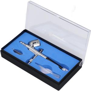 Premium Metal Airbrush Kit, Dual Action, 0.2–0.3 mm Nozzle, 7CC Cup, Professional Results, Versatile For Multiple Applications