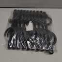 HOUSE DAY Black Magic Space Saving Hangers 10 Pack, Premium Smart Hanger Hooks, Sturdy Cascading Hangers with 5 Holes for Heavy Clothes, Closet Organizers and Storage, College Dorm Room Essentials