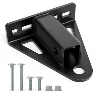 Lawn Mower Hitch 1-1/4" Receiver, Heavy Duty Steel Trailer Hitch for Zero Turn Lawn Mower, Universal Bolt-On Lawn Mower Trailer Hitch, Zero Turn Mower Accessories