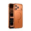 IMCHEN Metal Case for iPhone 17 Pro Max, Aluminum Alloy Frame Heavy-Duty Protection, Slim and Durable Orange
