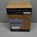 Vanpopubs 2 Pack 2.7 Gal Bathroom Trash Can with Lid, Automatic Trash Can Small Smart Garbage Can Touchless, Slim Motion Sensor Waterproof Plastic Trash Bins for Bedroom Office Kitchen Toilet (White)