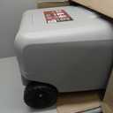 Coleman Classic Series Insulated Portable Rolling Cooler with Wheels, Leak-Resistant Outdoor Hard Cooler Keeps Ice up to 5 Days, 65-Quart (Rock Grey)