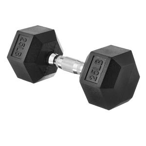 Amazon Basics Rubber Hex Dumbbell Hand Weight 25LB