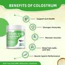 Liposomal Bovine Colostrum Powder - Pure Bovine Colostrum for Humans - Grass Fed Colostrum Supplement for Gut Support, Immune Health and Hair Growth,72 Servings per Bottle.180g/6.35 oz