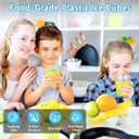 360 Pack Reusable Ice Cubes Refreezable Plastic Ice Cubes Without Diluting Reusable Ice Cubes for Drinks Large Pack Ice Cube Frozen BPA Free for Party Bars Ice Bath Camping, Standard