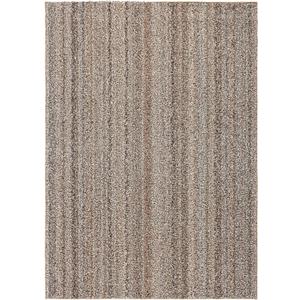 Garland Rug Striped Shag Non-Slip Recycled 5' X 7' Multi-Color Area Rug Modern, Stain-Resistant, Ideal for Living Rooms & High-Traffic Areas
