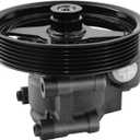 Power Steering Pump with Pulley 20-312P1 Compatible for 2003-2006 Ford Expedition Navigator 2004-2008 F-150 Lobo [4.6L 5.4L V8] Only