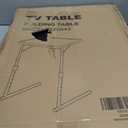 Max TV Tray Table, Allpop Adjustable Large TV Tray for Eating, Folding Dinner Laptop Table on Couch & Bed with 6 Heights & 3 Tilt Angles, Black